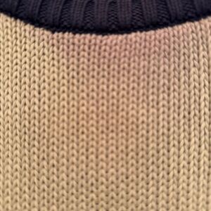 Benetton Men’s Knit Crewneck Sweater – Size M – Classic Tan